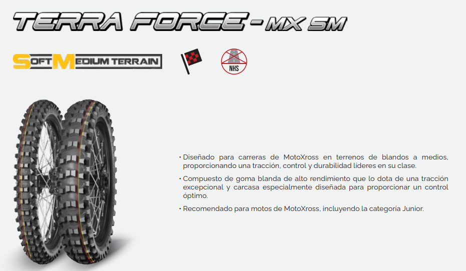 90/90-21 54M MITAS TT TERRA FORCE MX SM