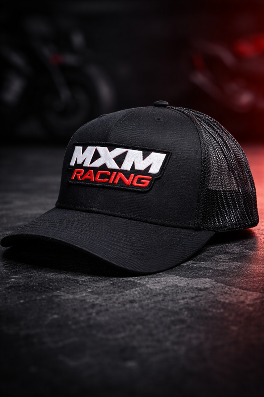 GORRA TRUCKER NEGRA  MXM RACING