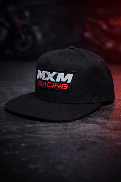 GORRA PLANA NEGRA MXM RACING