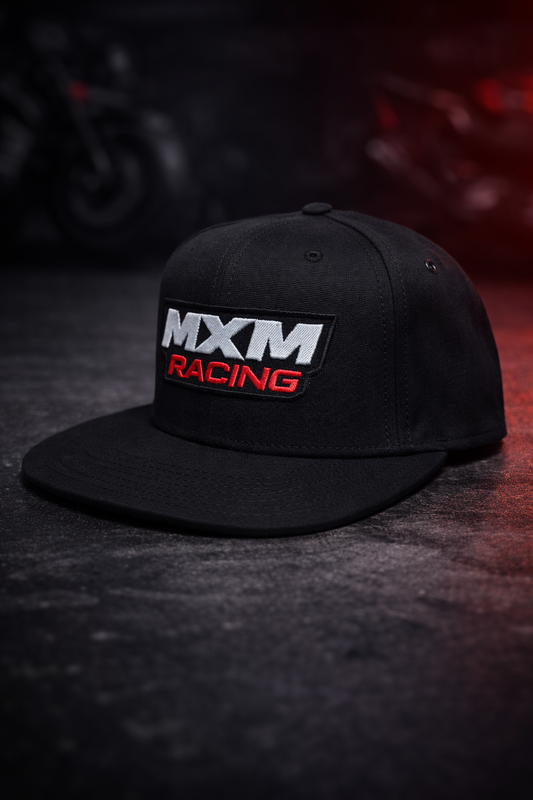 GORRA PLANA NEGRA MXM RACING